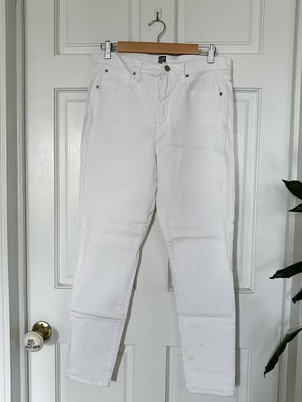 GAP Denim True Skinny White Jeans Size 30 Regular